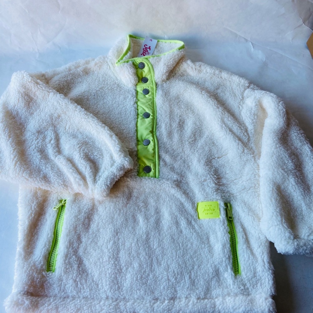 Justice teddy sweater